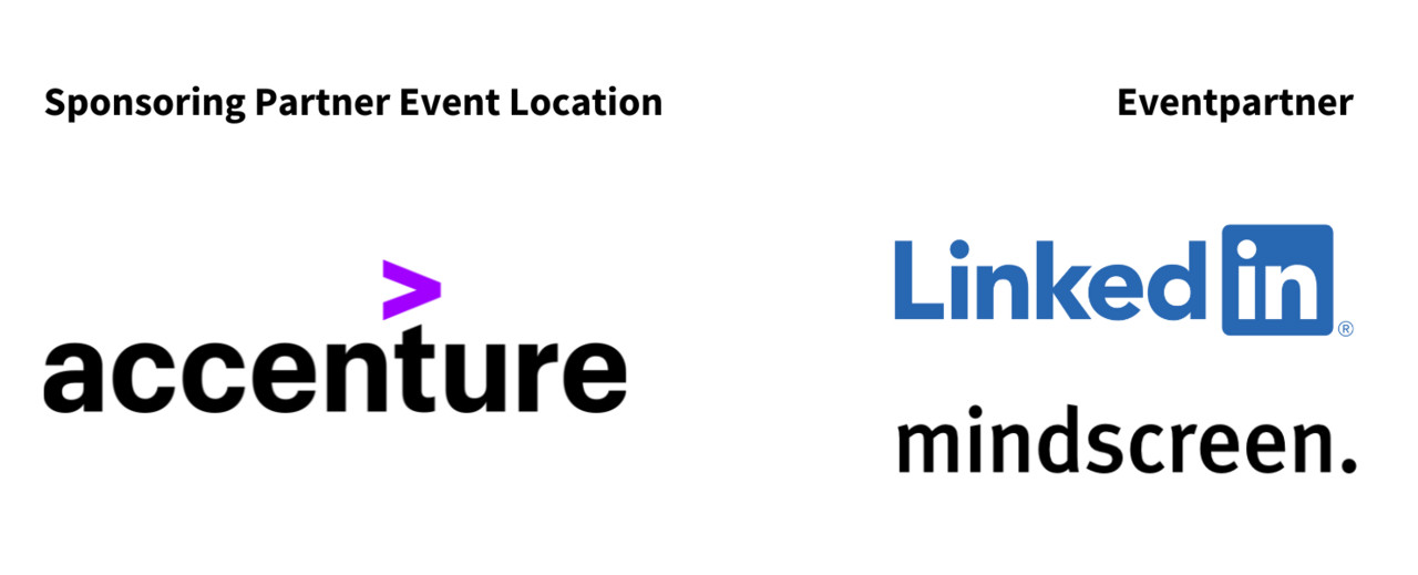 Sponsoring Partner Event Location accenture, Eventpartner LinkedIn, mindscreen