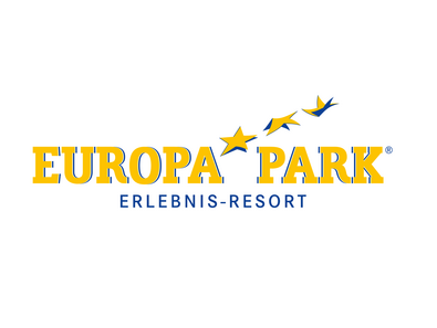 Europa-Park Logo und Text: "Erlebnisresort"