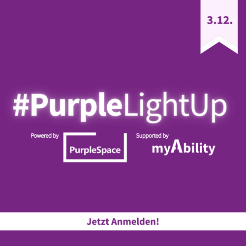 Lila Hintergrund, #PurpleLightUp 3.12.