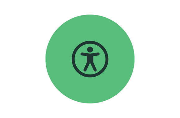 DisAbility Recruiting: Symbol für Barrierefreiheit
