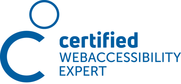 Logo der Zertifizierung Certified WebAccessibility Expert