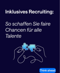 Inklusives Recruiting: So schaffen Sie faire Chancen für alle Talente. Zwei illustrierte Hände mit Puzzlestücken in den Händen.