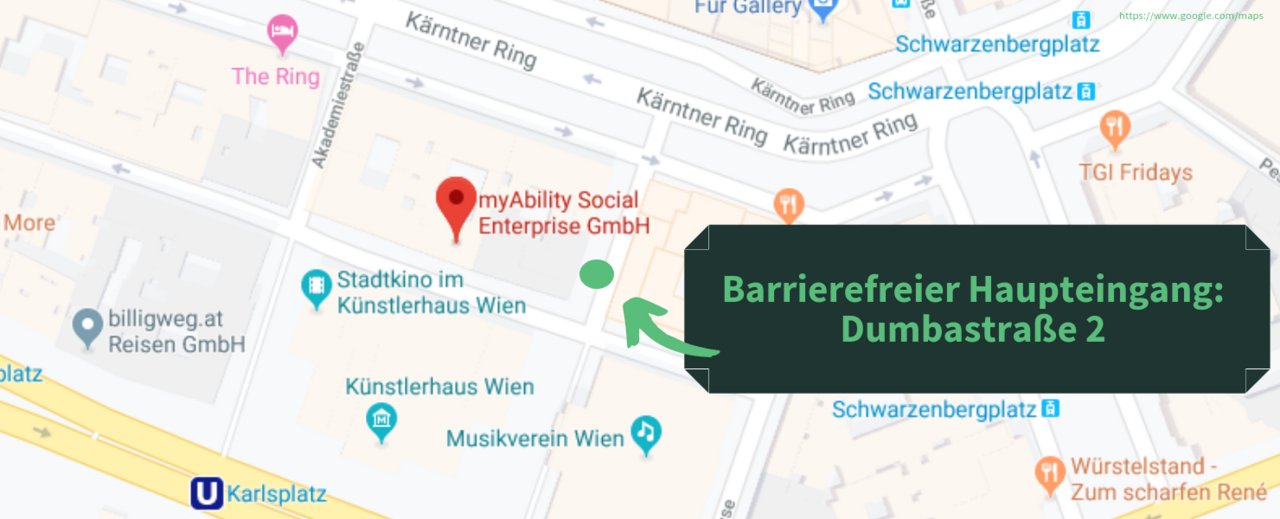 Google-Maps Screenshot Dumbastraße 2, 1010 Wien.